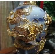 【龙凤呈祥】景德镇精品瓷器与漆线雕的完美结合！工艺品 高35厘米